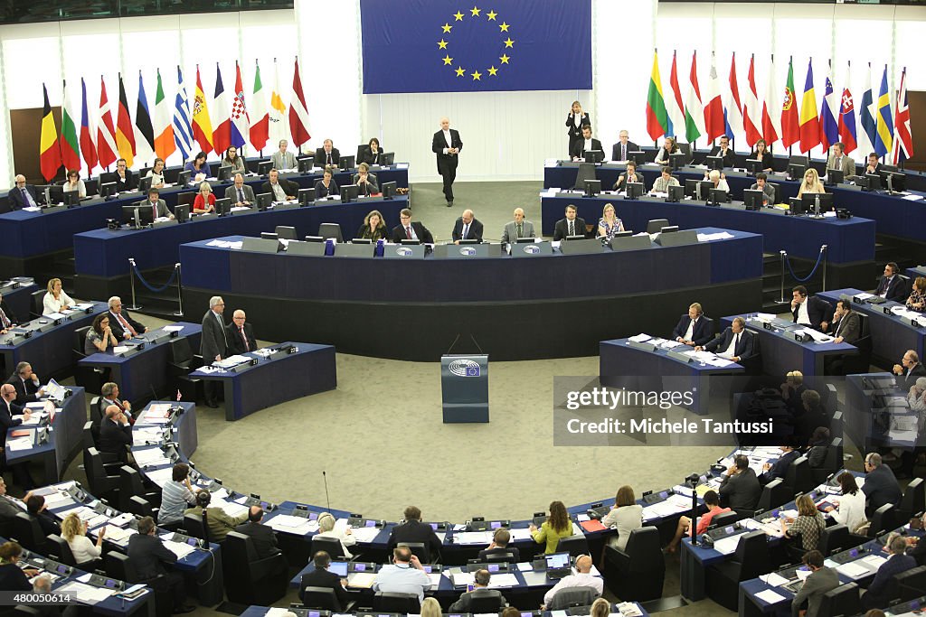 Tsipras Speaks At EU Parliament