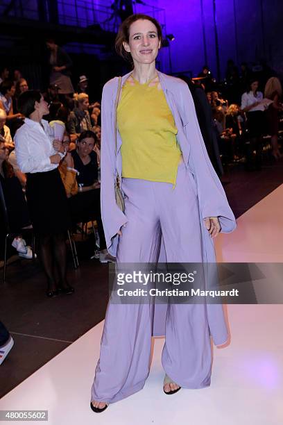 Julia Malik attends the Michael Sontag show during the Mercedes-Benz Fashion Week Berlin Spring/Summer 2016 on July 9, 2015 in Berlin, Germany.