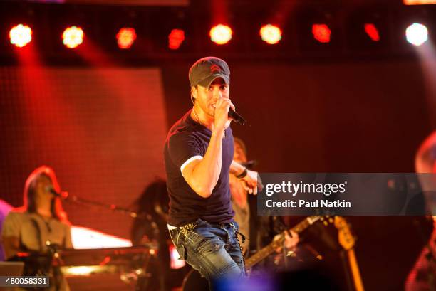 Musician Enrique Iglesias performs onstage at the United Center, Chicago, Illinois, August 4, 2012.