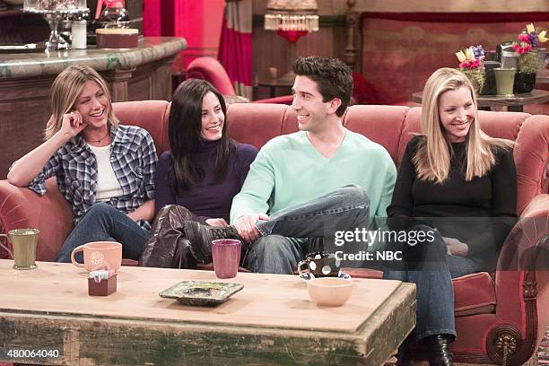 The Stuff You've Never Seen" -- Pictured: Jennifer Aniston, Courteney Cox, David Schwimmer, Lisa Kudrow --