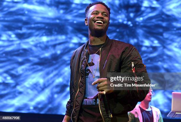 Casey Veggies performs during Power 106's Powerhouse 2015 at Honda Center on May 16, 2015 in Anaheim, California.