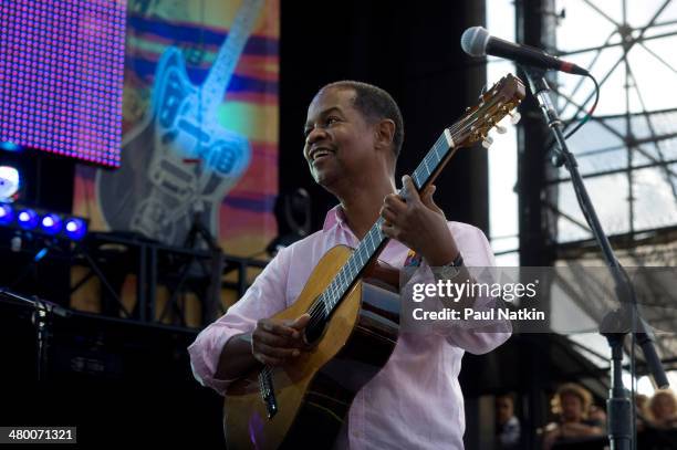 Musician Earl Klugh performs onstage at Eric Clapton's Crossroads Guitar Festival, held at Toyota Park, Bridgeview, Illinois, June 26, 2010.