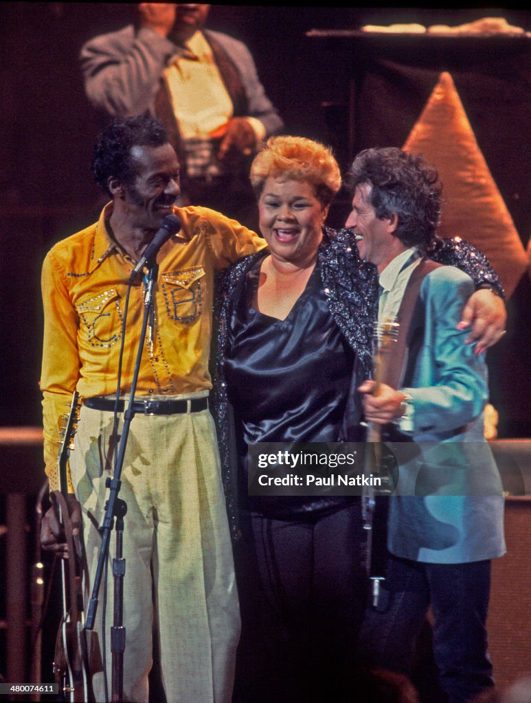 Berry, James, & Richards Perform Onstage
