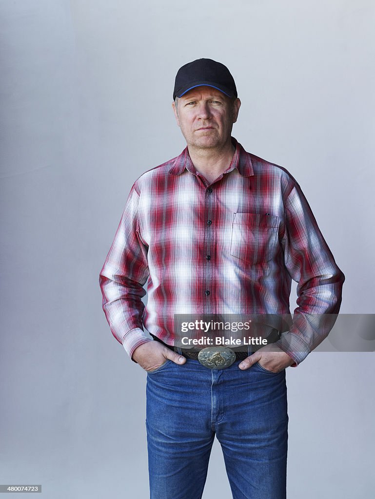 Rancher Farmer in baseball cap
