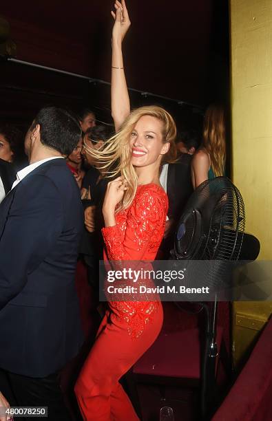 Petra Nemcova attends as Lancome celebrates 80 Years of beauty with all its ambassadresses at on July 7, 2015 in Paris, France.