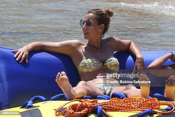 Aduly film star Rocco Siffredi is sighted in Mykonos . 2015 July 9, in Mykonos, Greece.