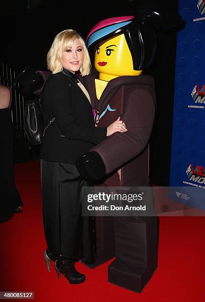 Hayley Hasselhoff attends the Sydney premiere of The LEGO Movie at Event Cinemas on March 23, 2014 in Sydney, Australia.