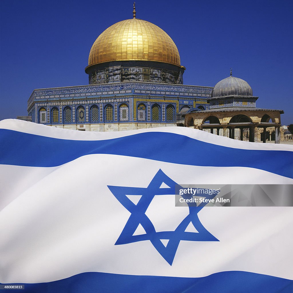 Flag of Israel - Jerusalem