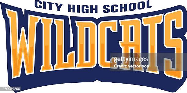 wildcats-typ - maskottchen stock-grafiken, -clipart, -cartoons und -symbole