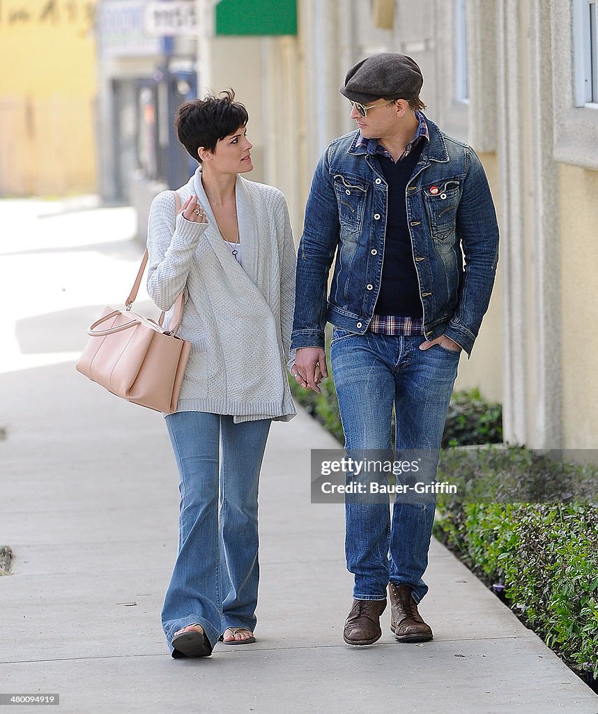 Celebrity Sightings In Los Angeles - March 22, 2014