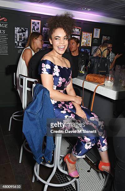 Andreya Triana attends the Kiehl's Pioneers By Nature Party at the Kiehl's Regent Street Store on July 9, 2015 in London, England.