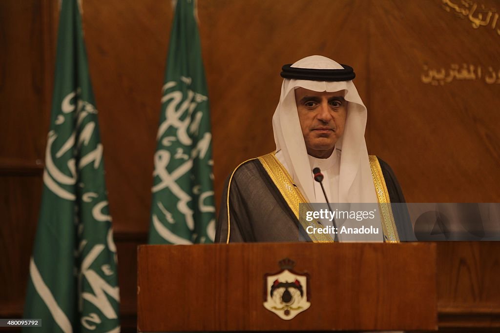 Saudi Foreign Minister Adel al-Jubeir in Jordan
