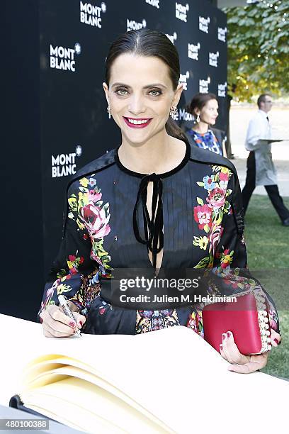 Macarena Gomez attends Montblanc Boheme Event Paris at Orangerie Ephemere on July 10, 2015 in Paris, France.