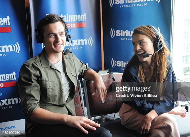 Actors Rupert Friend and Hannah Ware attend SiriusXM's Entertainment Weekly Radio Channel Broadcasts From Comic-Con 2015 at Hard Rock Hotel San Diego...