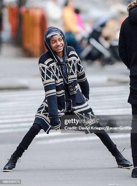 Willow Smith is seen on February 25, 2013 in New York City.