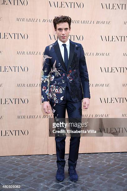 Michael Holbrook Penniman Junior aka Mika attends the Valentino 'Mirabilia Romae' haute couture collection fall/winter 2015 2016 at Piazza Mignanelli...