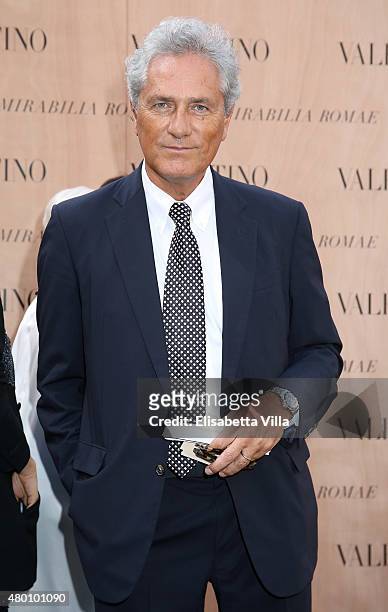 Francesco Rutelli attends the Valentino 'Mirabilia Romae' haute couture collection fall/winter 2015 2016 at Piazza Mignanelli on July 9, 2015 in...