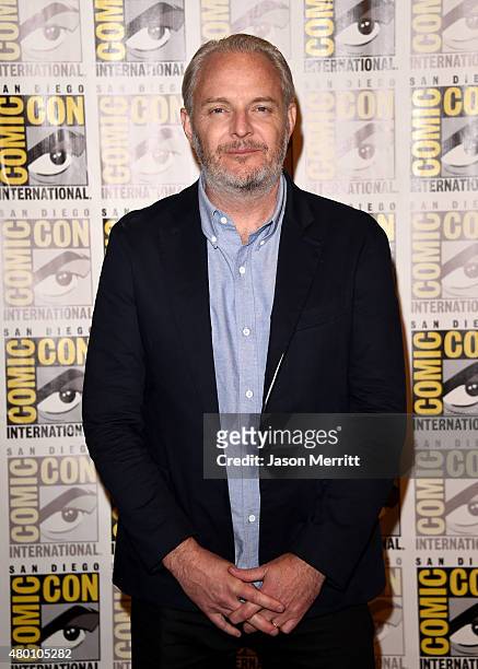 Director Francis Lawrence of "The Hunger Games: Mockingjay - Part 2" attends the Lionsgate press room during Comic-Con International 2015 at the...
