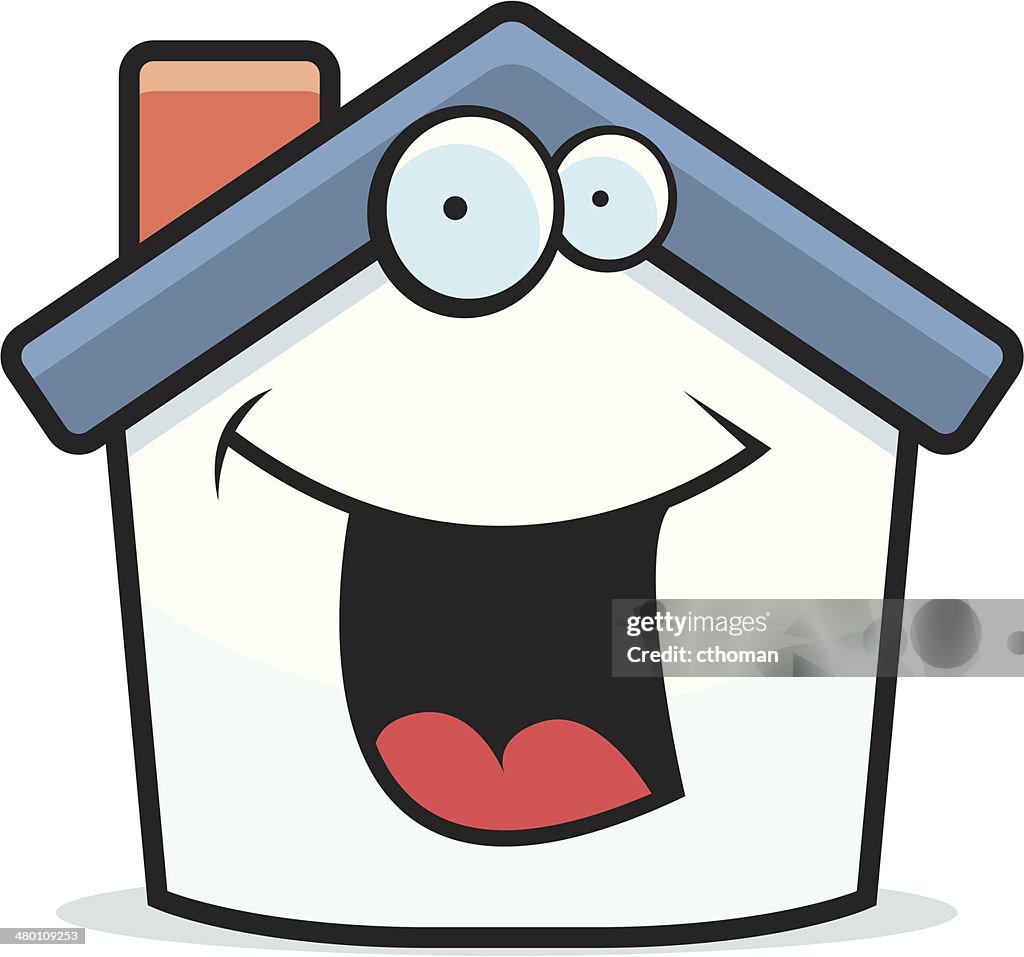 Smiling Home House Smiling High-Res Vector Graphic - Getty Images