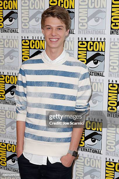 Colin Ford attends the CBS press line at Comic-Con International Day 1 on July 9, 2015 in San Diego, California.