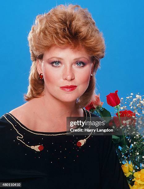 Actress Lauren Tewes poses for a portrait in 1983 in Los Angeles, California.