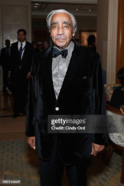 Representative for New York's 13th congressional district, Charles 'Charlie' Rangel attends Aretha Franklin's 72nd Birthday Celebration on March 22,...