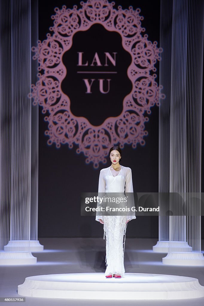 Lan Yu : Runway - Paris Fashion Week - Haute Couture Fall/Winter 2015/2016