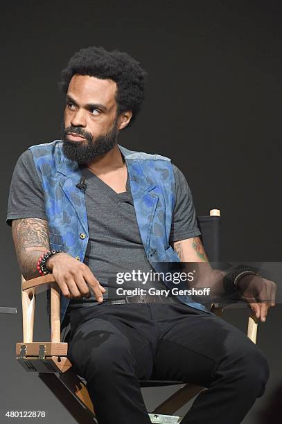 Recording artist Bilal attends ' Apple Store Soho Presents Meet the Musician: Bilal' at Apple Store Soho on July 9, 2015 in New York City.