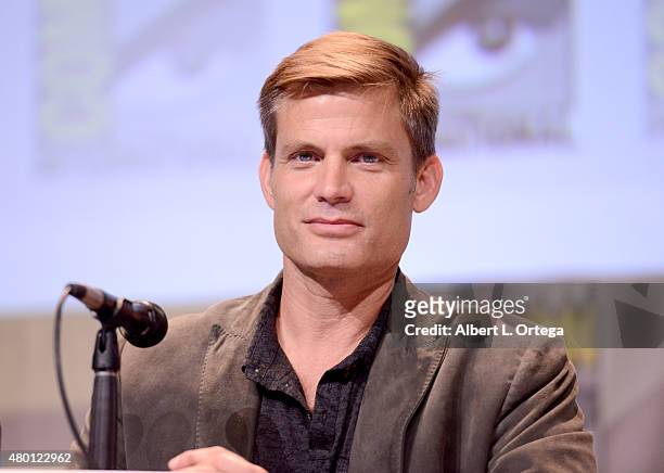 Actor Casper Van Dien speaks onstage during "Con Man" The Fan Revolt 13 Years In The Making panel during Comic-Con International 2015 at the San...