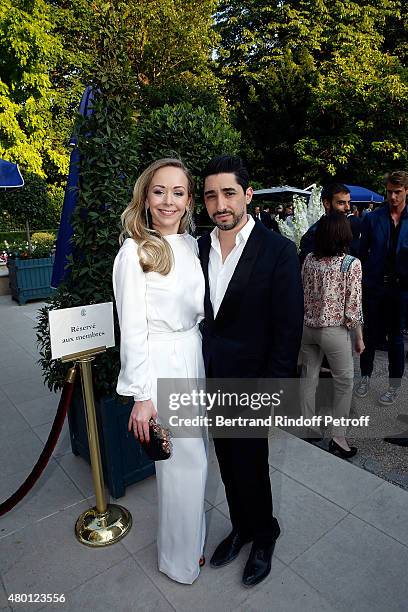 Designer Tamar Ralph and Designer Michael Russo for Ralph&Russo attend the Federation Francaise De La Couture Closing Party as part of Paris Fashion...