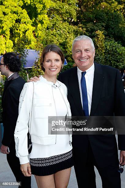 Christian Courtin Clarins and his wife Karine attend the Federation Francaise De La Couture Closing Party as part of Paris Fashion Week Haute Couture...