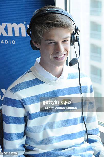 Actor Colin Ford attends SiriusXM's Entertainment Weekly Radio Channel Broadcasts From Comic-Con 2015 at Hard Rock Hotel San Diego on July 9, 2015 in...