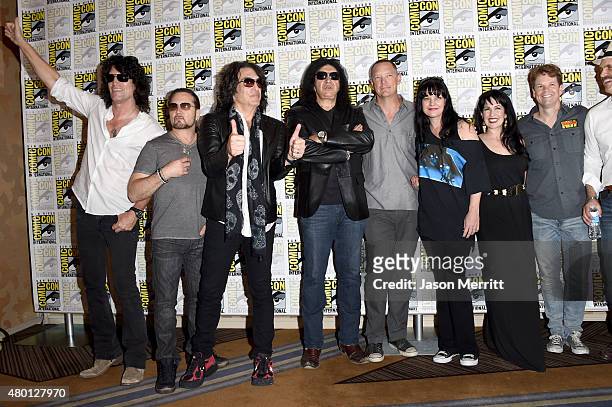 Musicians Tommy Thayer, Eric Singer, Paul Stanley, Gene Simmons of Kiss, actors Matthew Lillard, Pauley Perrette, Grey Griffin, writer/producer Kevin...