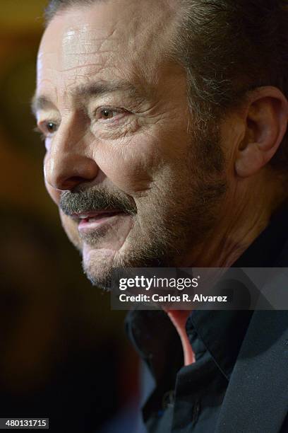 Spanish actor Juan Diego attends the "Carmina y Amen" premiere during the 17th Malaga Film Festival on March 22, 2014 in Malaga, Spain.