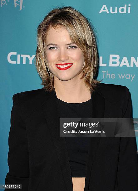 Actress Cody Horn attends the Backstage at the Geffen annual fundraiser at Geffen Playhouse on March 22, 2014 in Los Angeles, California.