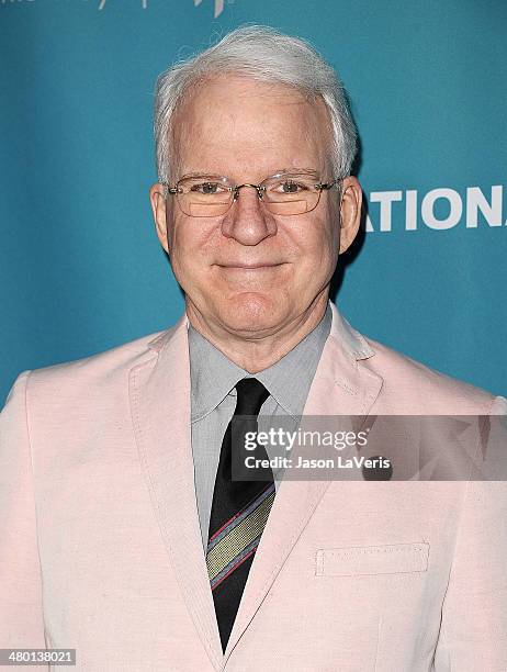 Actor Steve Martin attends the Backstage at the Geffen annual fundraiser at Geffen Playhouse on March 22, 2014 in Los Angeles, California.