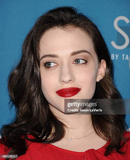 Actress Kat Dennings attends the Backstage at the Geffen annual fundraiser at Geffen Playhouse on March 22, 2014 in Los Angeles, California.