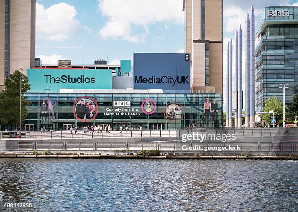 bbc at salford quays - bbc news stock pictures, royalty-free photos & images