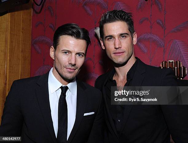 Alexander Lundqvist and Bryce Thompson attend 2nd Supermodel Saturday at No.8 on March 22, 2014 in New York City.