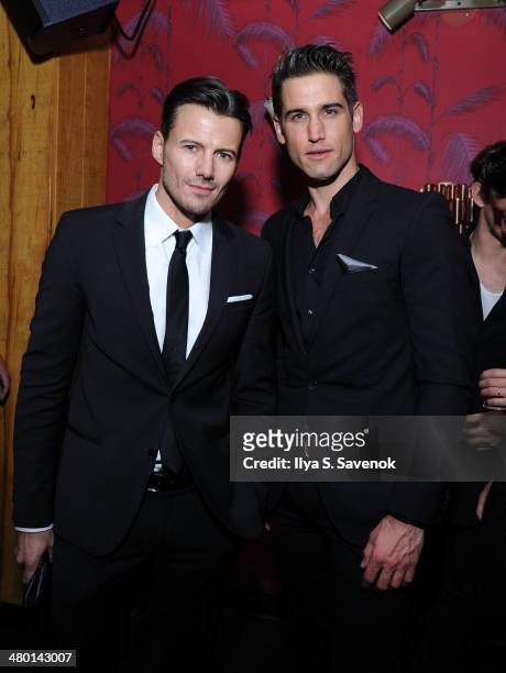 Alexander Lundqvist and Bryce Thompson attend 2nd Supermodel Saturday at No.8 on March 22, 2014 in New York City.
