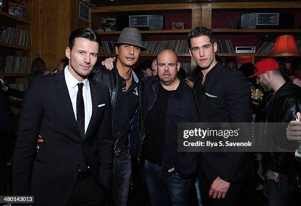 Alexander Lundqvist, Marcus Schenkenberg, Jason Kanner, and Bryce Thompson attend 2nd Supermodel Saturday at No.8 on March 22, 2014 in New York City.