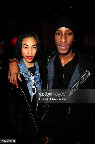 Christie Welch and Jermaine Mitchell attend 2nd Supermodel Saturday at No.8 on March 22, 2014 in New York City.