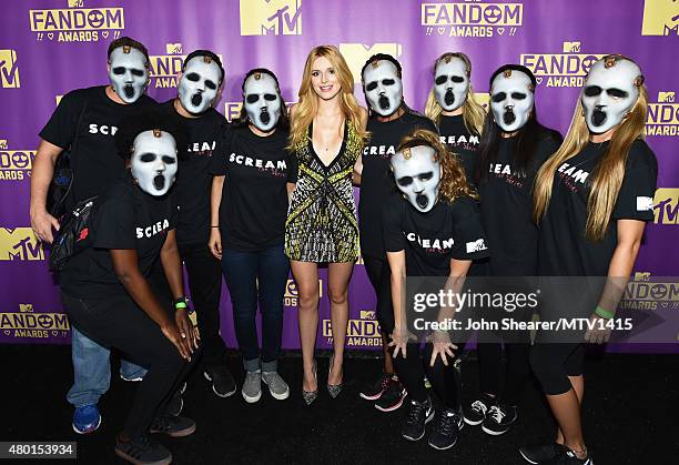Co-host Bella Thorne attends the MTV Fandom Awards San Diego at PETCO Park on July 9, 2015 in San Diego, California.