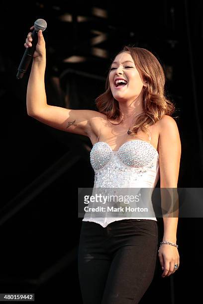 Kira Isabella performs on Day 2 of the RBC Royal Bank Bluesfest on July 9, 2015 in Ottawa, Canada.