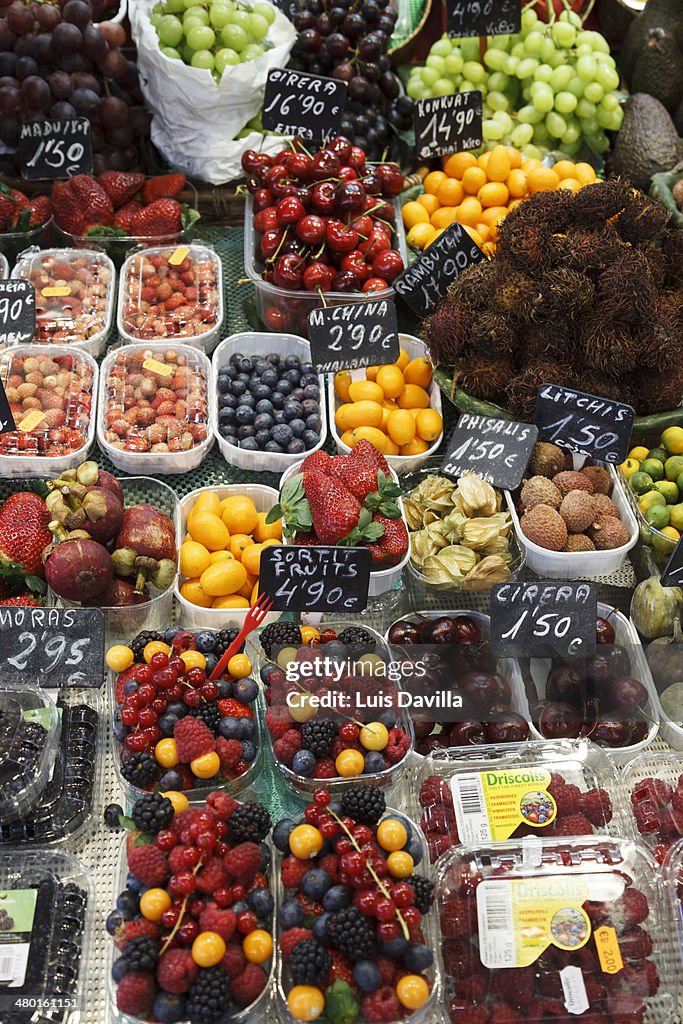 La boqueria market. barcelona
