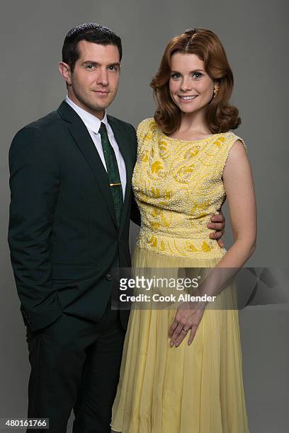 Walt Disney Television via Getty Images's "The Astronaut Wives Club" stars Joel Johnstone as Gus Grissom and Joanna Garcia Swisher as Betty Grissom.