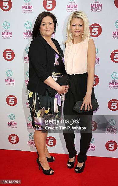 Danielle Harold and her mother attends the Tesco Mum of the Year awards at The Savoy Hotel on March 23, 2014 in London, England.