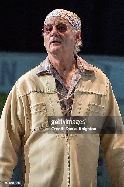 Actor/comedian Bill Murray appears on stage for the Rock The Kasbah panel at Comic-Con International at San Diego Convention Center on July 9, 2015...