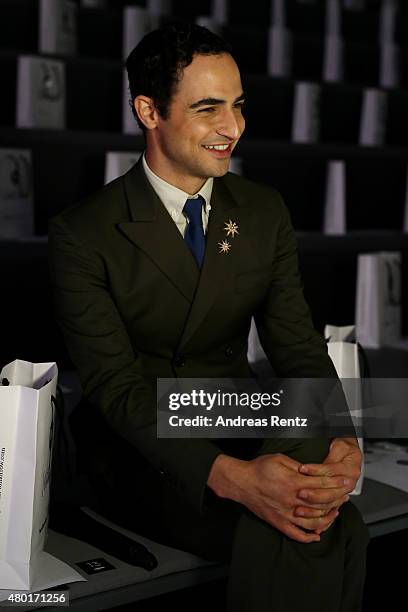 Designer Zac Posen is seen at the rehearsal ahead of the 'Designer for Tomorrow' by Peek & Cloppenburg and Fashion ID show during the Mercedes-Benz...