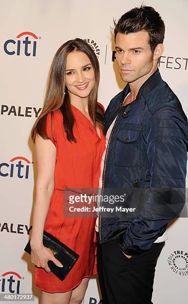 Actress Rachael Leigh Cook and actor/husband Daniel Gillies attend the 2014 PaleyFest - 'The Vampire Diaries' & 'The Originals' held at Dolby Theatre...